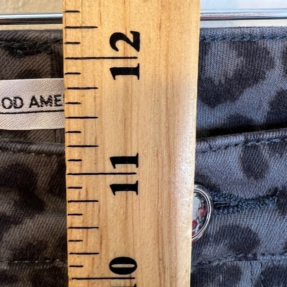 Good American Good Legs Gray Leopard Skinny Jeans Womens Size 29/8 High Waist 🌹 - Picture 5 of 13